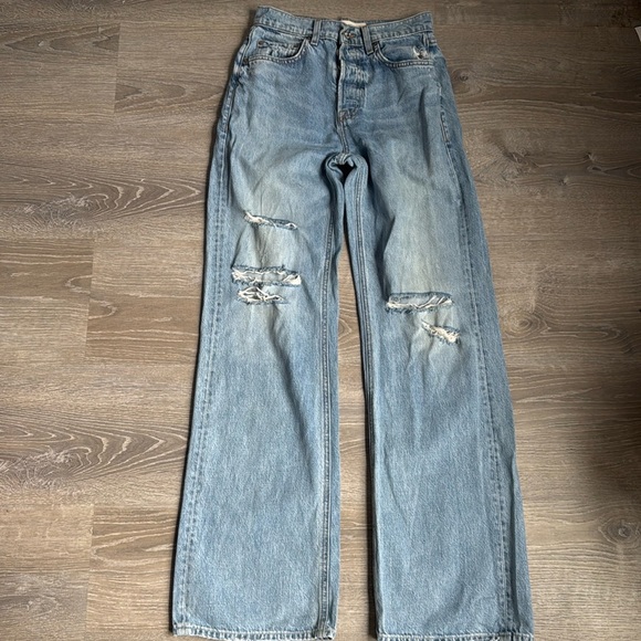 GRLFRND Brooklyn High Rise Straight IN LOST PALMS 25 - Picture 2 of 14